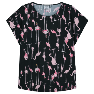 Naisten T-paita Nordic Trikoo Jeena Flamingo
