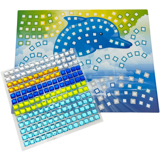Askartelusetti Craftsy mosaiikkitarra delfiini