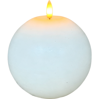 LED-pallokynttilä Kotikulta 12 cm valkoinen