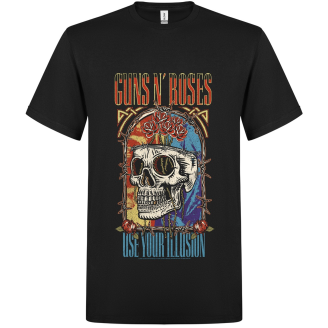 T-paita Guns N´ Roses Use your Illution Skull
