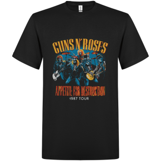 T-paita Guns N´ Roses Appetite for destruction live skulls 1987