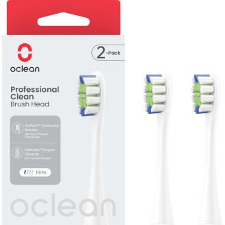 Vaihtoharja Oclean Professional Clean 2 kpl, valkoinen