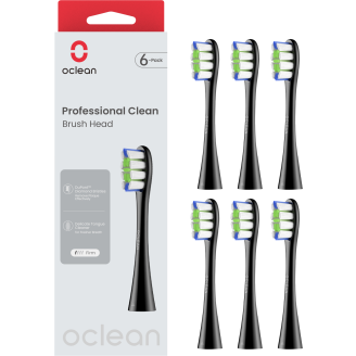 Vaihtoharja Oclean Professional Clean 6 kpl, musta