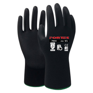 Asentajankäsine PU Fortes PB03 koko 7, 12 pr