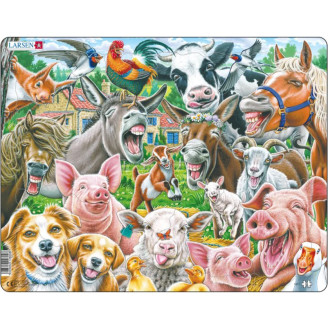Palapeli Larsen 33 palaa Iloiset maatilan eläimet Maxi