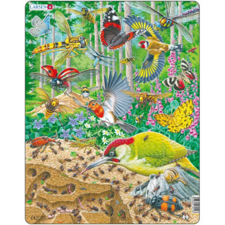 Palapeli Larsen 40 palaa Metsän eläimiä Maxi