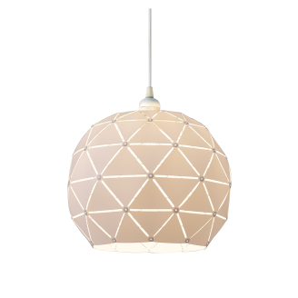 Kattovalaisin Scan Lamps Lattice 30 cm, valkoinen tekstiili