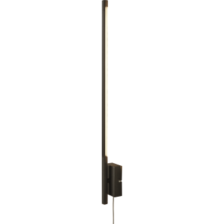 LED-seinävalaisin Aneta Lighting Stecco, musta