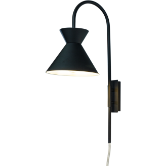 Seinävalaisin Aneta Lighting Coni, musta