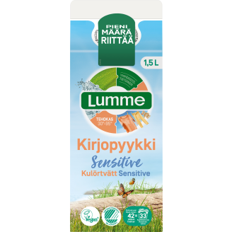 Pyykinpesuneste Lumme 1,5 l Sensitive kirjopyykki