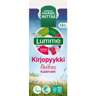 Pyykinpesuneste Lumme 1,5 l Raikas kirjopyykki