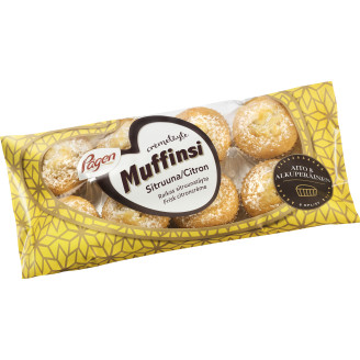 Crèmetäytemuffini 8 kpl 280 g sitruuna