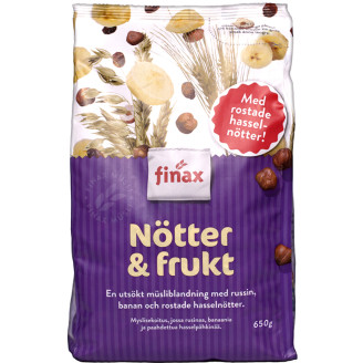 Mysli Finax 650 g pähkinä-hedelmä