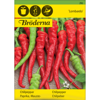 Maustepaprika Lombardo siemen Bröderna Nelsons