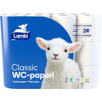 WC-paperi Lambi 24 rl valkoinen