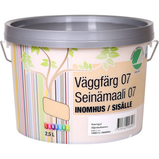 Seinämaali 07 2,5 l Oljenkeltainen