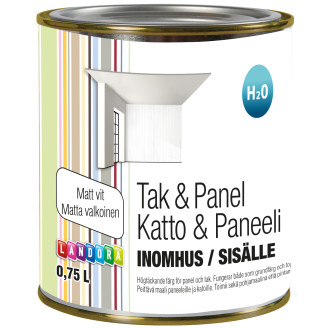 Katto- ja paneelimaali 0,75 l valkoinen