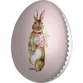 Pahvimuna Kotikulta 15 cm kani vaaleanpunainen