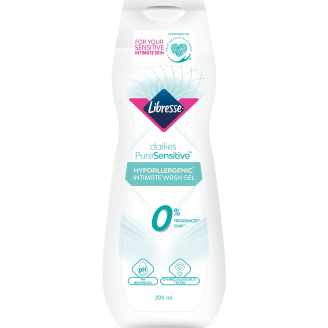 Intiimipesugeeli Libresse 200 ml PureSensitive V-care hajusteeton