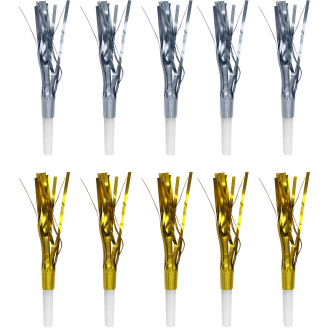 Partypilli Let's Party 10 kpl kulta/hopea