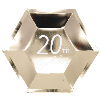 Kartonkilautanen Let's Party 6 kpl 23 cm 20v