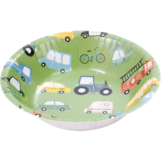 Kartonkilautanen Let's Party 10 kpl 18 cm Auto syvä