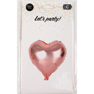 Foliopallo Let's Party 2 kpl sydän