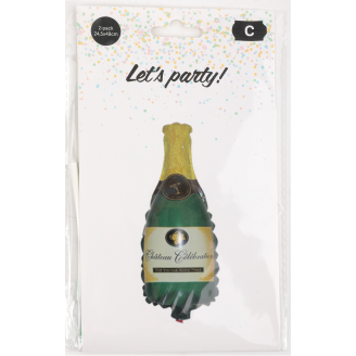 Foliopallo Let's Party 2 kpl samppanjapullo