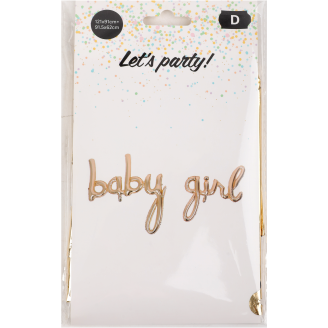 Foliopallobanneri Let's Party Baby Girl