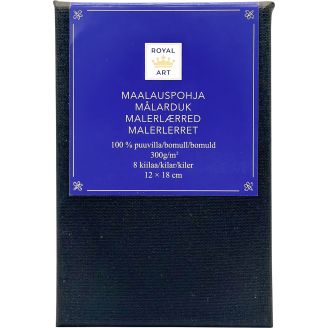 Maalauspohja Royal Art 12 x 18 cm musta