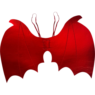 Siivet Happy Halloween punainen