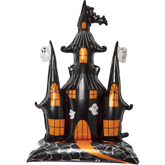 Foliopallo Happy Halloween 150 cm seisova kauhutalo