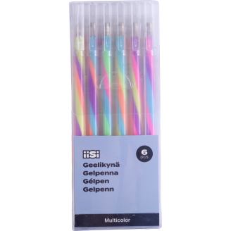 Geelikynä Iisi 6 kpl monivärinen