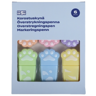 Korostuskynä Iisi 6 kpl pastelli