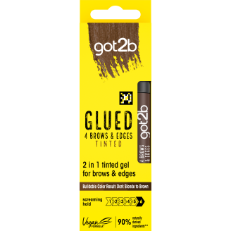 Muotoilugeeli got2b 16 ml 4 Brows & Edges Glued ruskea