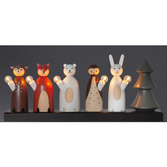 Kynttelikkö Star Trading Forest Friends