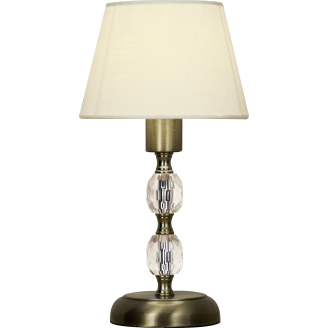 Pöytävalaisin Aneta Lighting antiikkimessinki/valkoinen