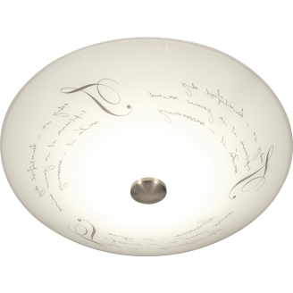 Plafondi Aneta Lighting Skrift 50 cm, valkoinen/teräs