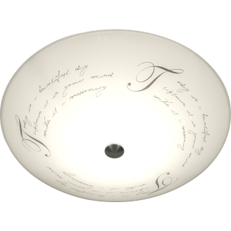 Plafondi Aneta Lighting Skrift 42 cm, valkoinen/teräs
