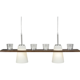 Kattovalaisin Aneta Lighting Plankan, pähkinänruskea/valkoinen