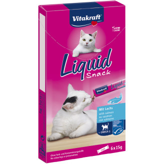 Kissanherkku Vitakraft 6 x 15 g Cat Liquid snack lohi
