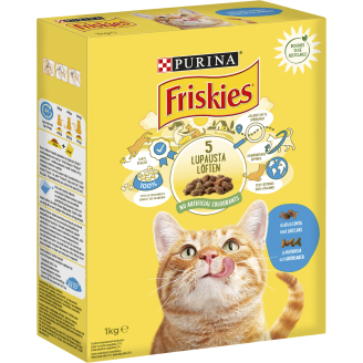 Kissanruoka Friskies 1 kg lohi-kasvis
