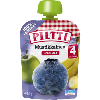 Hedelmä-marjasose Piltti 90 g Mustikkainen 4 kk 