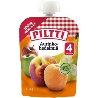 Hedelmäsose Piltti 90 g Aurinkohedelmiä 4 kk