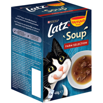 Kissanruoka 6 x 48 g Soup Farm Selection