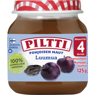 Luumua Piltti 125 g Pohjoisen Maut 4 kk