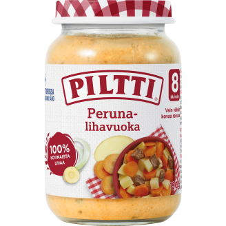 Lastenateria Piltti 190 g Peruna-lihavuoka 8 kk