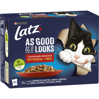 Kissanruoka Latz 12 x 85 g AGAIL Countryside lajitelma hyytelössä