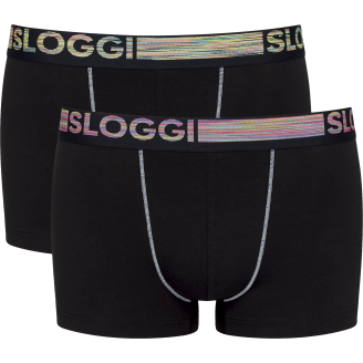 Miesten bokserit Sloggi Go ABC Organic Cotton Hipster 2-pack
