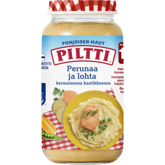 Lastenateria Piltti 250 g Pohjoisen Maut perunaa ja lohta 1-3 v